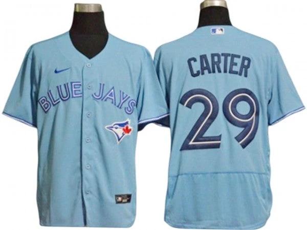 Toronto Blue Jays #29 Joe Carter Light Blue Alternate Flex Base Jersey by My Store