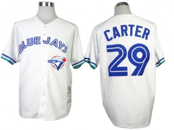 Toronto Blue Jays #29 Joe Carter White Throwback Jersey by My Store