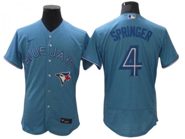 Toronto Blue Jays #4 George Springer Blue Alternate Flex Base Jersey by My Store
