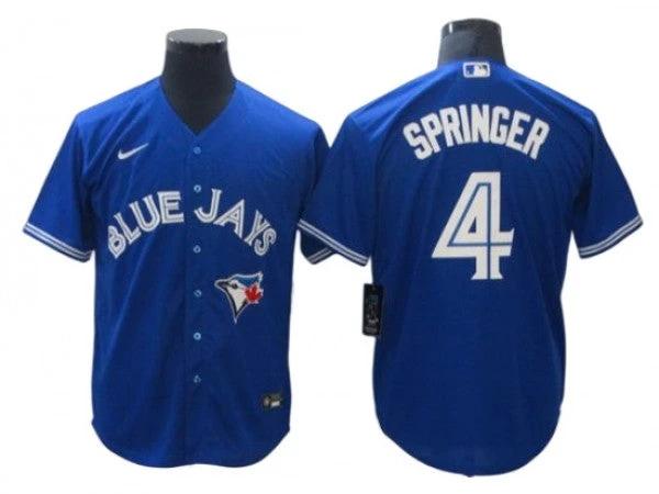 Toronto Blue Jays #4 George Springer Royal Cool Base Jersey by My Store