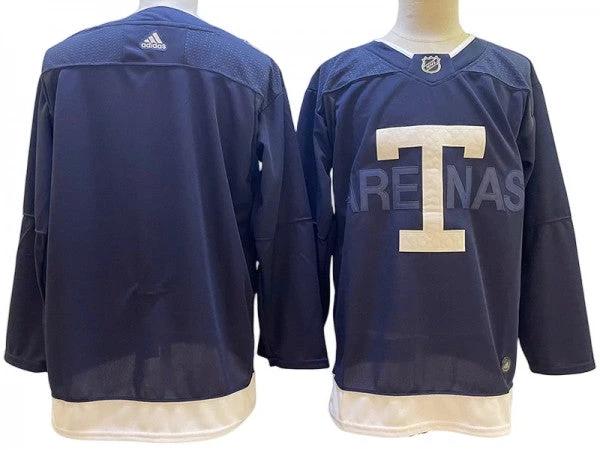 Toronto Maple Leafs Blank Navy 2022 Heritage Classic Jersey by Hockey David