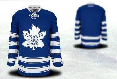 Toronto Maple Leafs Customized 2014 Winter Classic Blue Jersey by Hockey David