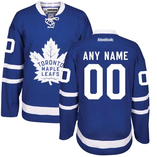 Toronto Maple Leafs Royal Blue Home Custom Stitched NHL 2016-17 Reebok Hockey Jersey by Hockey David