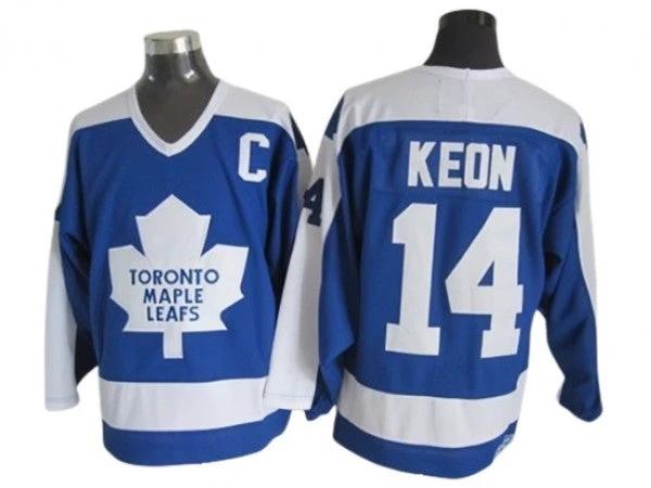 Toronto Maple Leafs #14 Dave Keon 1978 Vintage CCM Jersey - Blue by Hockey David