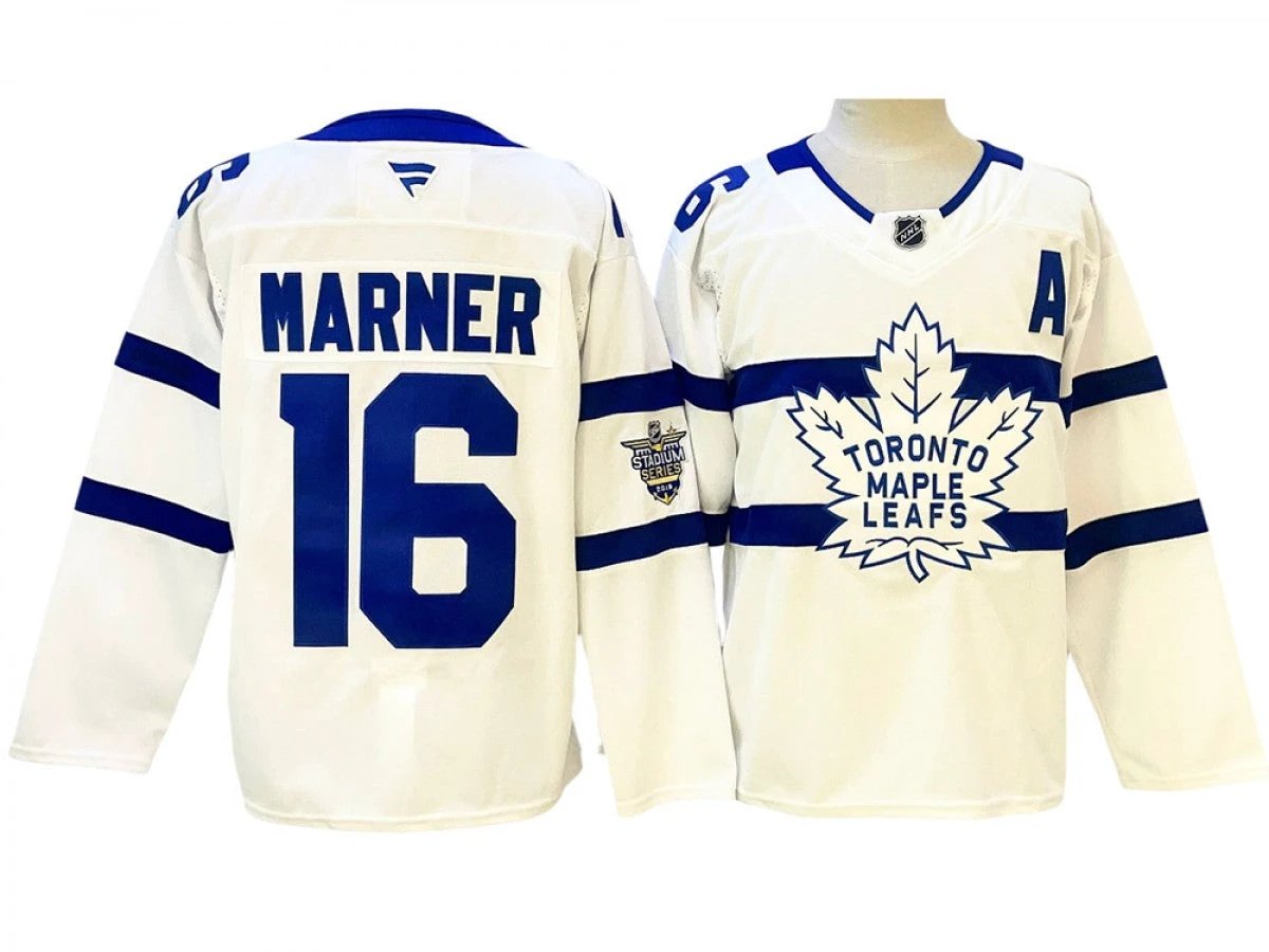 Toronto Maple Leafs #16 Mitchell Marner 2018 Stadium Series Jersey - White by Hockey David