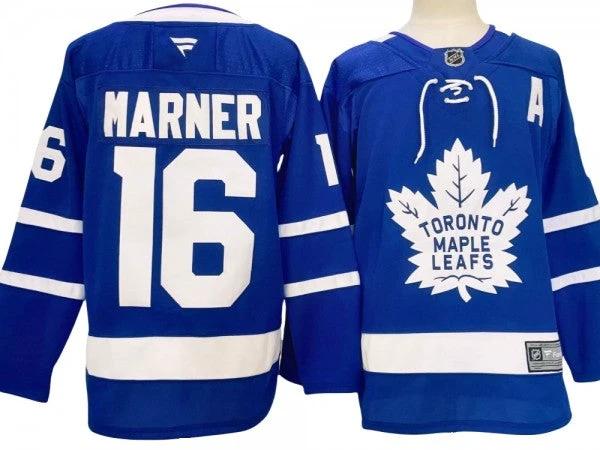 Toronto Maple Leafs #16 Mitchell Marner 2024 Home Jersey - Blue by Hockey David