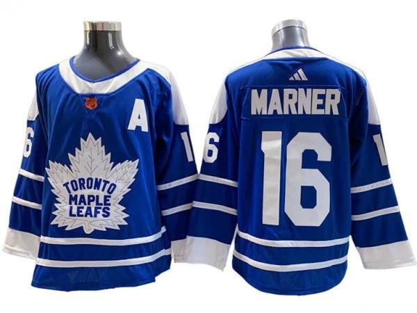 Toronto Maple Leafs #16 Mitchell Marner Blue Reverse Retro 2.0 Jersey by Hockey David