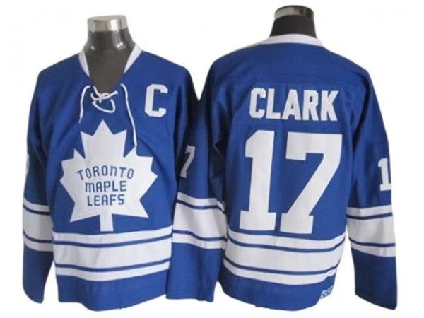 Toronto Maple Leafs #17 Wendel Clark 1967 Vintage CCM Jersey - Blue by Hockey David