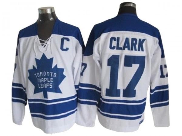 Toronto Maple Leafs #17 Wendel Clark 1978 Vintage CCM Jersey - Blue by Hockey David