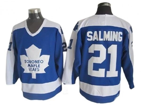 Toronto Maple Leafs #21 Borje Salming 1978 Vintage CCM Jersey - Blue by Hockey David