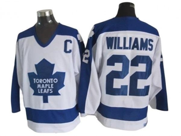 Toronto Maple Leafs #22 Tiger Williams 1978 Vintage CCM Jersey - White by Hockey David
