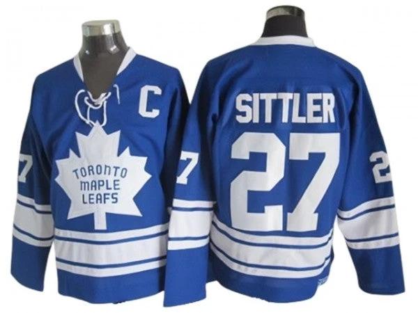 Toronto Maple Leafs #27 Darryl Sittler 1967 Vintage CCM Jersey - Blue by Hockey David
