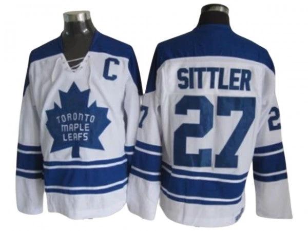 Toronto Maple Leafs #27 Darryl Sittler 1967 Vintage CCM Jersey -White by Hockey David