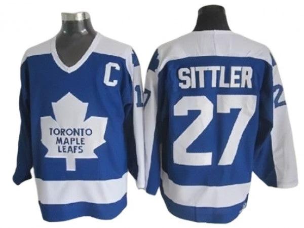 Toronto Maple Leafs #27 Darryl Sittler 1978 Vintage CCM Jersey - Blue by Hockey David