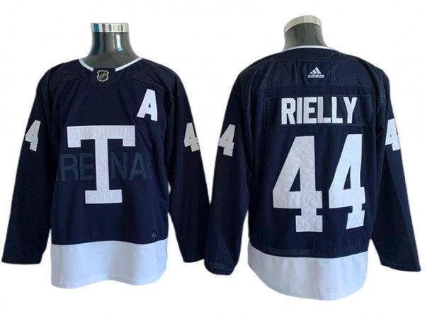 Toronto Maple Leafs #44 Morgan Rielly Navy 2022 Heritage Classic Jersey by Hockey David