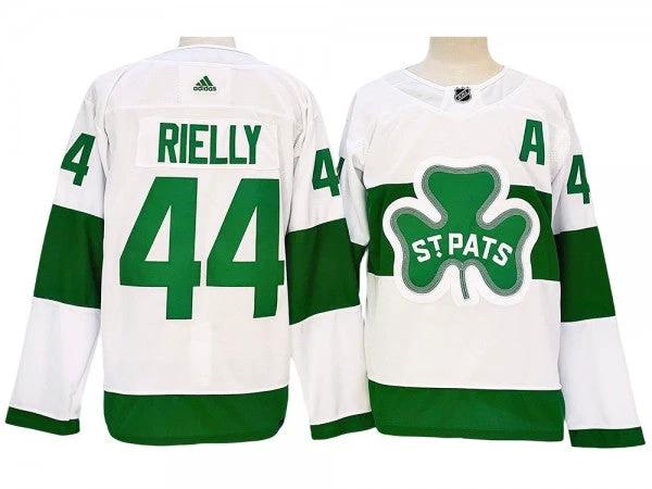 Toronto Maple Leafs #44 Morgan Rielly St. Patricks Alternate Jersey - White by Hockey David