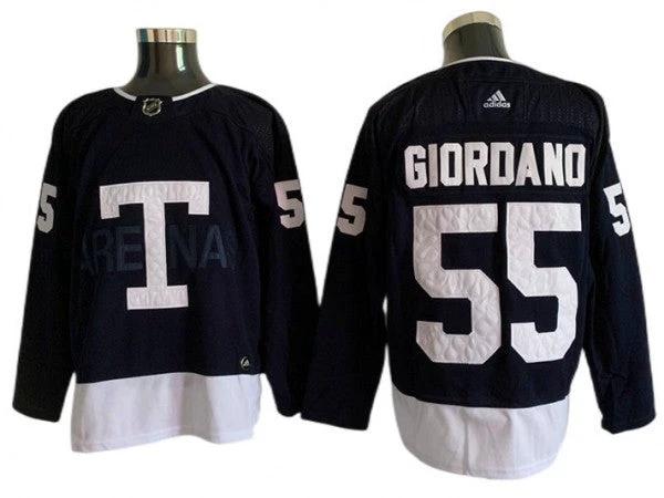 Toronto Maple Leafs #55 Mark Giordano Navy 2022 Heritage Classic Jersey by Hockey David