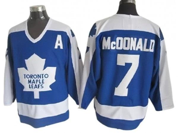 Toronto Maple Leafs #7 Lanny McDonald 1978 Vintage CCM Jersey - Blue by Hockey David