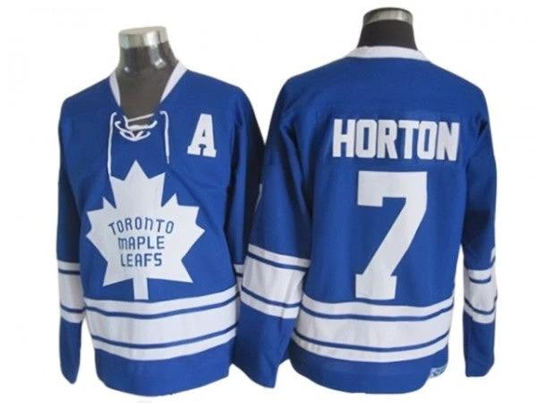 Toronto Maple Leafs #7 Tim Horton 1967 Vintage CCM Jersey - Blue by Hockey David