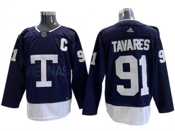 Toronto Maple Leafs #91 John Tavares St. Patricks Alternate Jersey - White by Hockey David