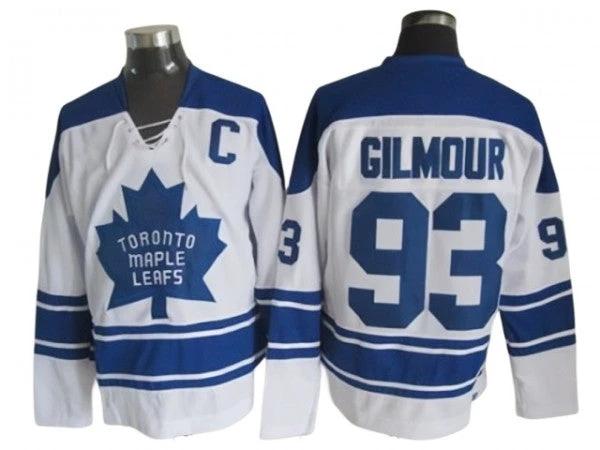 Toronto Maple Leafs #93 Doug Gilmour 1967 Vintage CCM Jersey - White by Hockey David