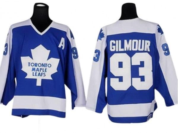 Toronto Maple Leafs #93 Doug Gilmour 1978 Vintage CCM Jersey - Blue by Hockey David