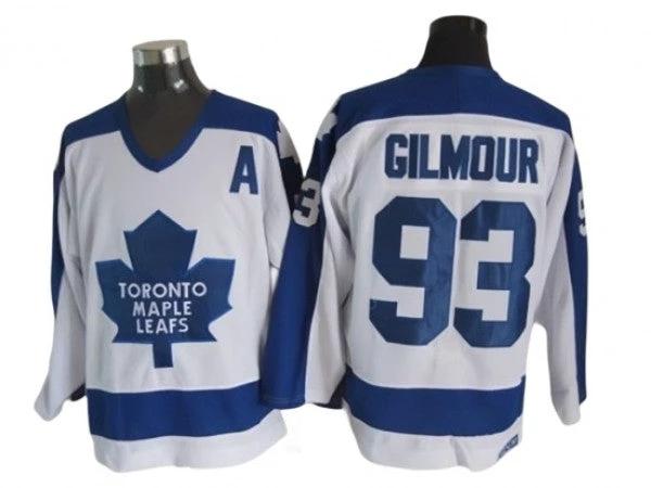 Toronto Maple Leafs #93 Doug Gilmour 1978 Vintage CCM Jersey - White by Hockey David