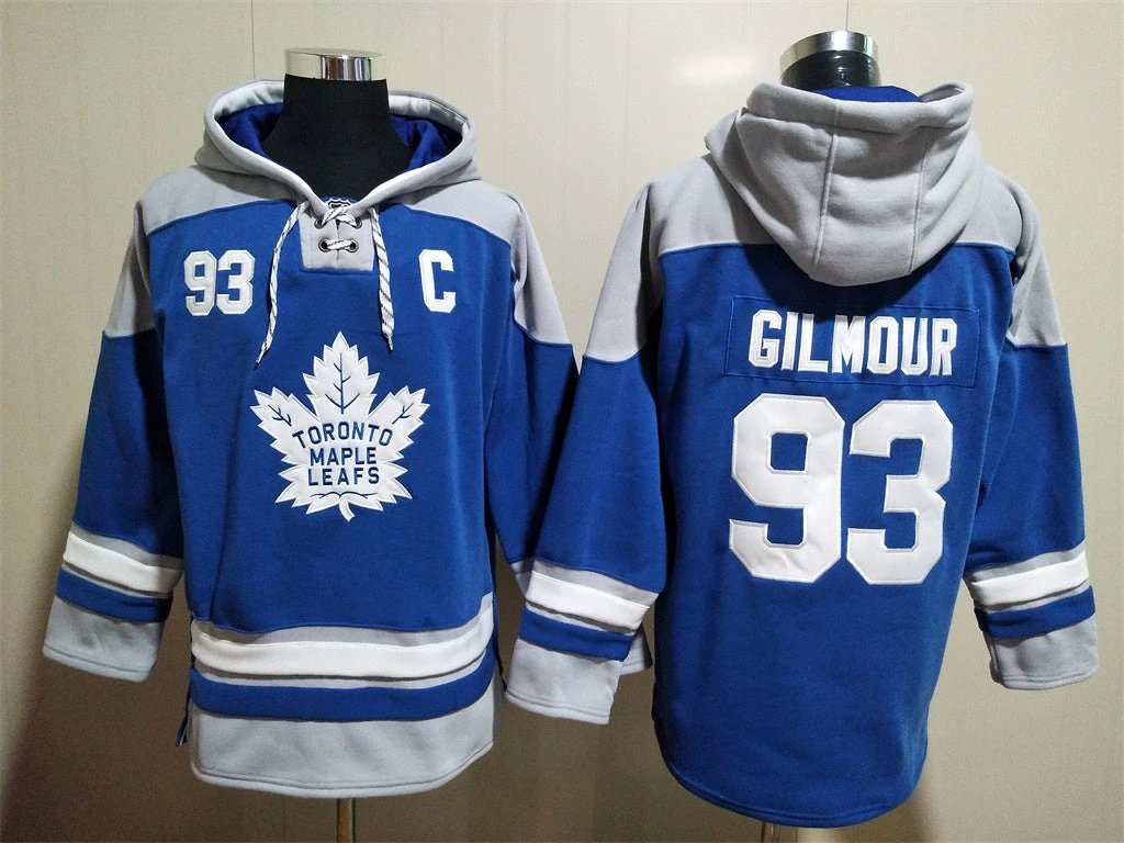 Toronto Maple Leafs #93 Doug Gilmour Pullover Hoodie by Hoodie Pullover