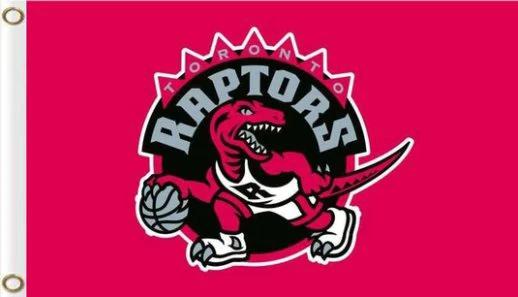 Toronto Raptors Star and Strips Flag 3X5Ft Polyester Banner USA Digital Print by flagsjustdoit