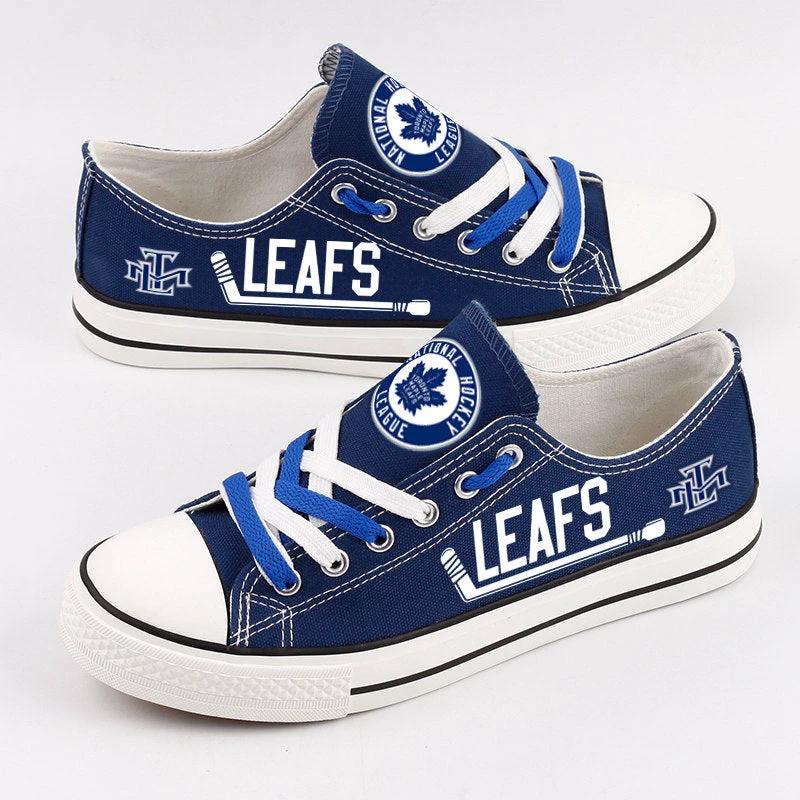 Toronto Maple Leafs Low Top Canvas Sport Sneakers Shoes For Men Women Fans by Crocs