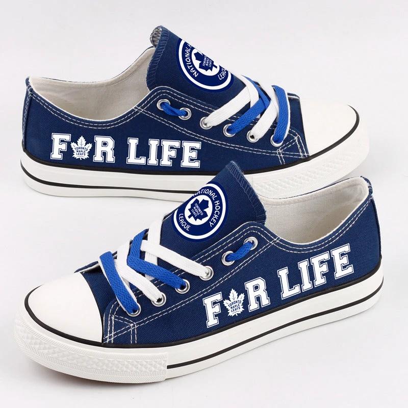 Toronto Maple Leafs Low Top Canvas Sport Sneakers Shoes For Men Women Fans by Crocs