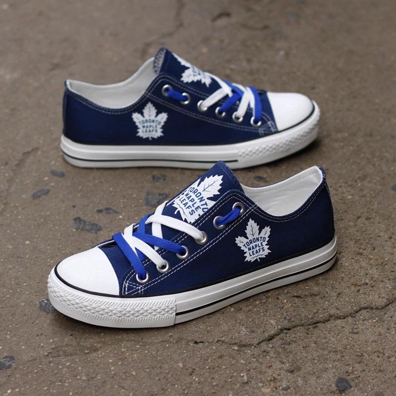 Toronto Maple Leafs Low Top Canvas Sport Sneakers Shoes For Men Women Fans by Crocs