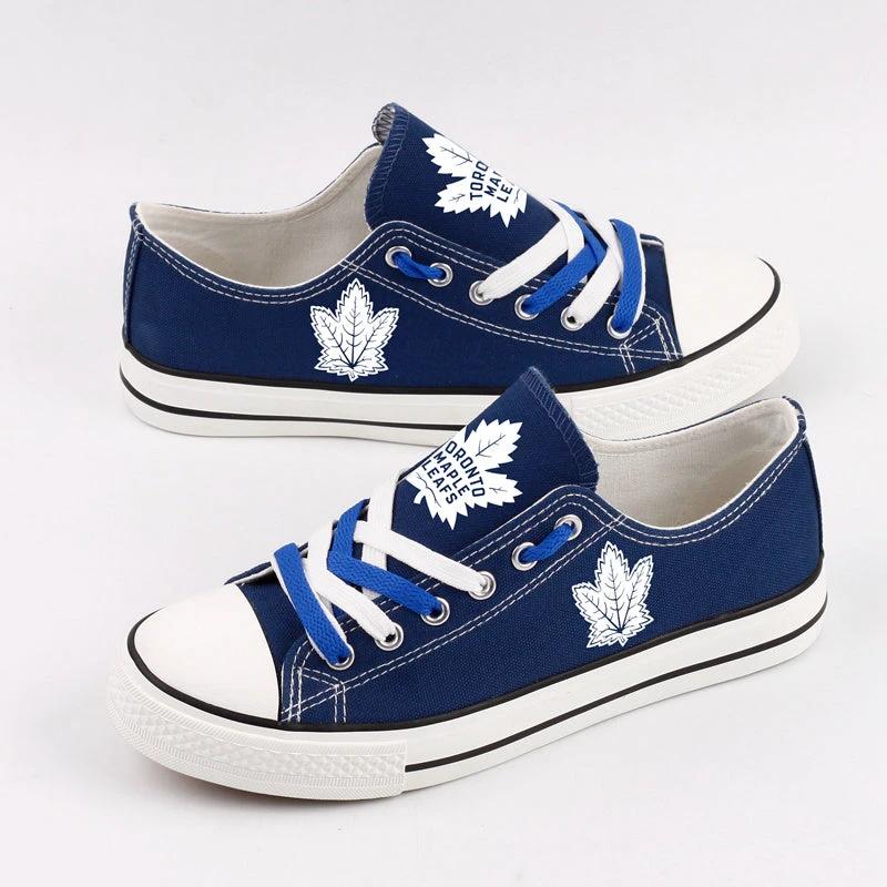 Toronto Maple Leafs Low Top Canvas Sport Sneakers Shoes For Men Women Fans by Crocs