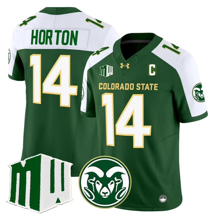 Tory Horton Jersey #14 Colorado State Rams 2024 Stitched Green Alternate by NCAA Football Jersey