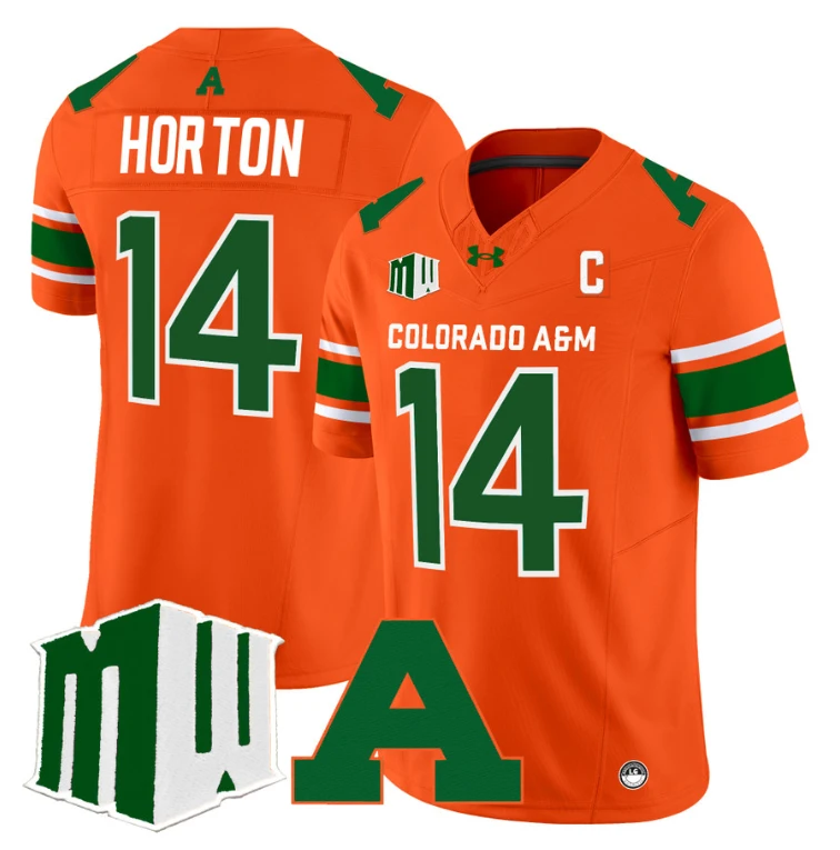 Tory Horton Jersey #14 Colorado State Rams 2024 Stitched Orange by NCAA Football Jersey