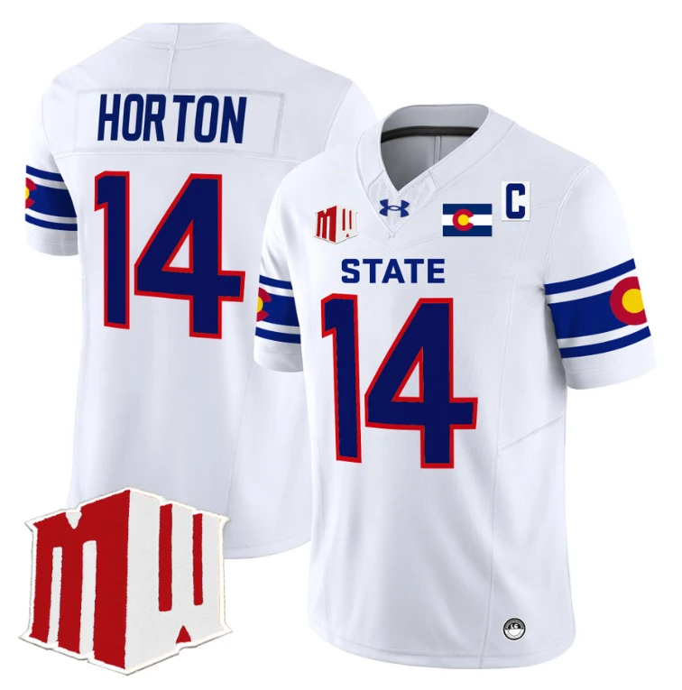 Tory Horton Jersey #14 Colorado State Rams 2024 Stitched State Pride by NCAA Football Jersey
