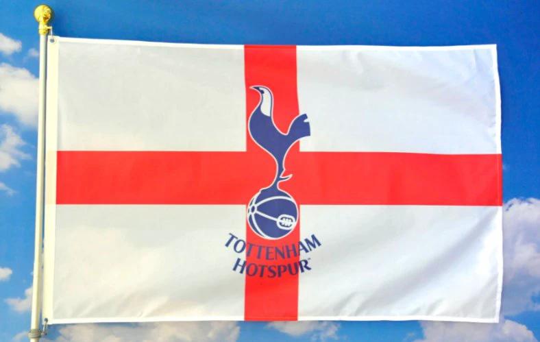 Tottenham Hotspur Football Club Flag 3x5ft Banner Polyester Red White by flagsjustdoit