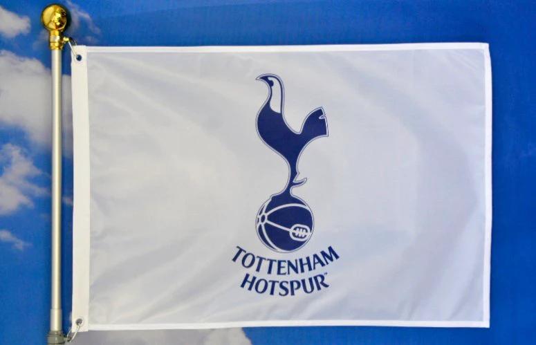 Tottenham Hotspur Football Club Flag 3x5ft Banner Polyester White by flagsjustdoit