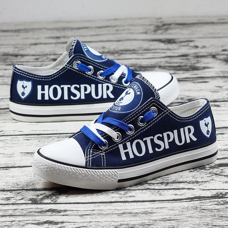Tottenham Hotspur Low Top Canvas Sport Sneakers Shoes For Men Women Fans by Crocs