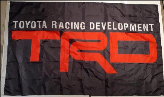 Toyota Racing TRD Black Flag 3X5 Ft Polyester Banner USA 90x150cm by flagsjustdoit