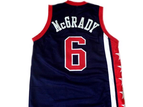 Tracy McGrady Jersey #6 Team USA New Basketball Navy Blue by My store basketball