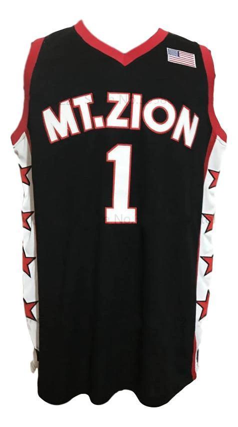Tracy McGrady Jersey #1 Mount Zion Basketball Sewn Black by My store basketball