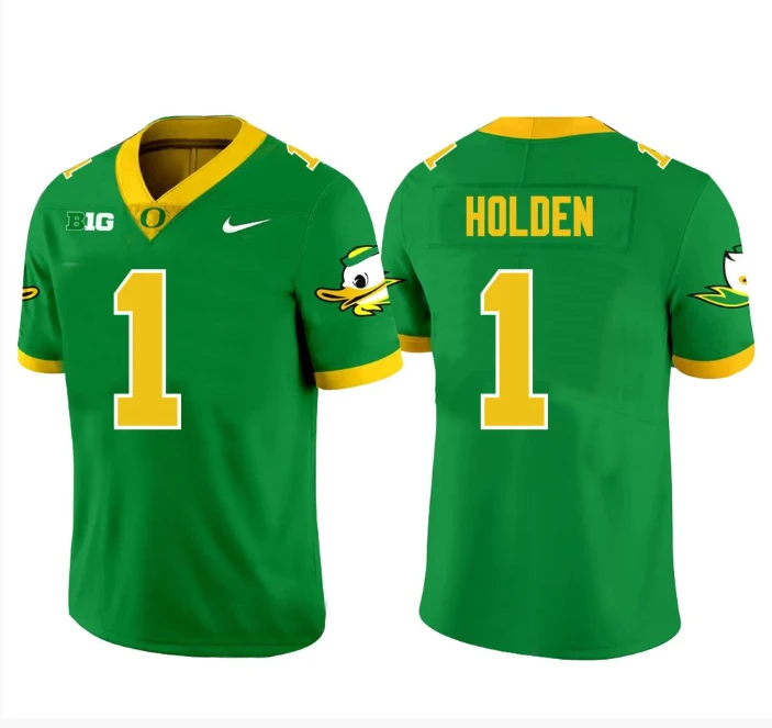Traeshon Holden Jersey #1 Oregon Ducks Football Green by My Store