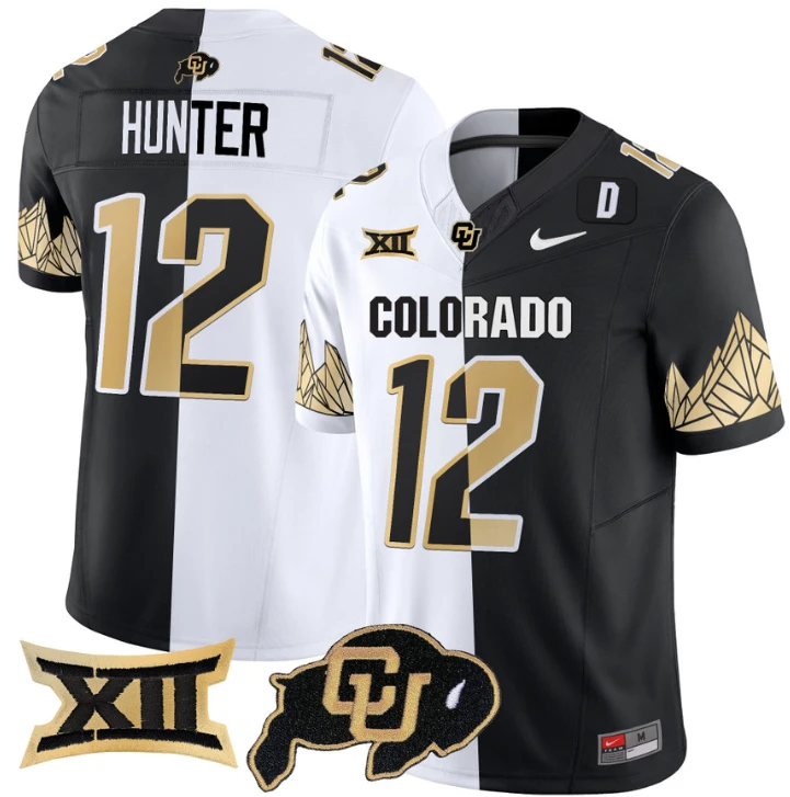 Travis Hunter Jersey #12 Colorado Buffaloes Vapor Limited Football Stripeout by My Store