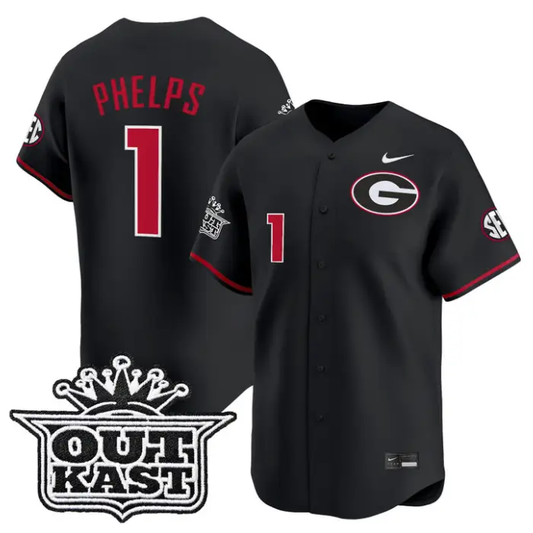 Tre Phelps Jersey #1 Georgia Bulldogs Baseball 2026 Outkast Stitched by My Store