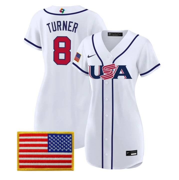 Trea Turner Jersey #8 Team USA 2026 World Baseball Dress Stitched by My Store