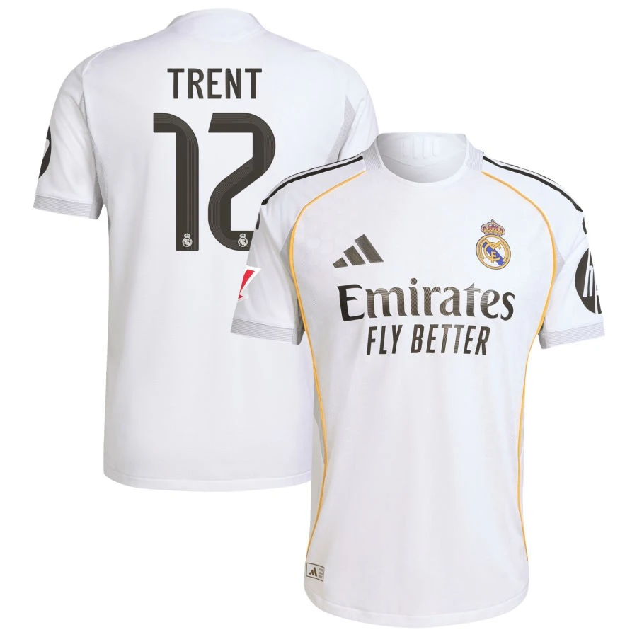Trent Alexander-Arnold 12 Real Madrid 2025-26 Home Jersey – White by Soccer Jersey