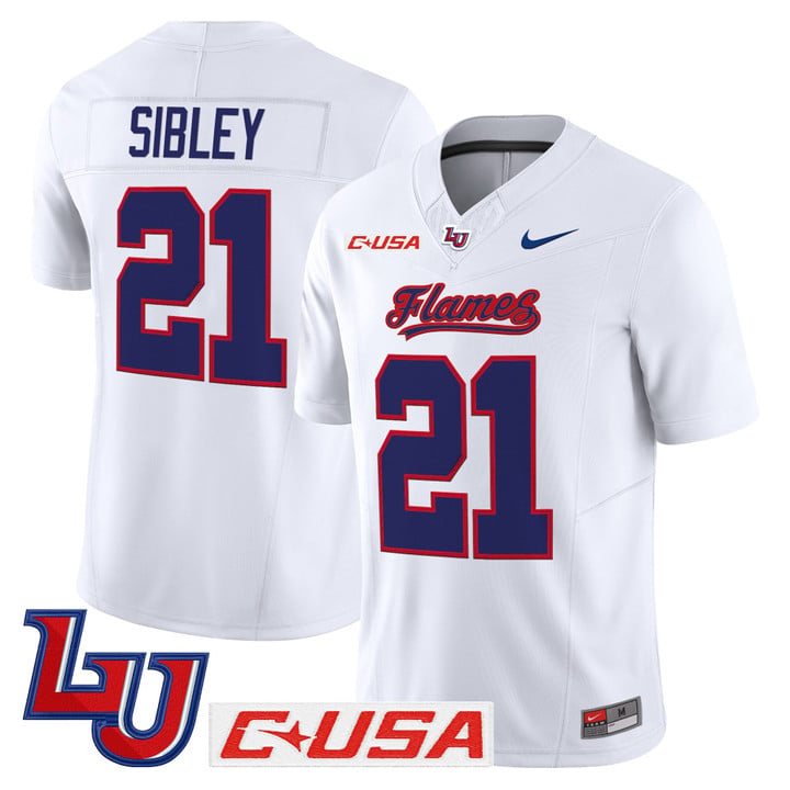 Treon Sibley Jersey #21 Liberty Flames 2025 Vapor Limited Stitched by My Store NCAA Football Jerseys
