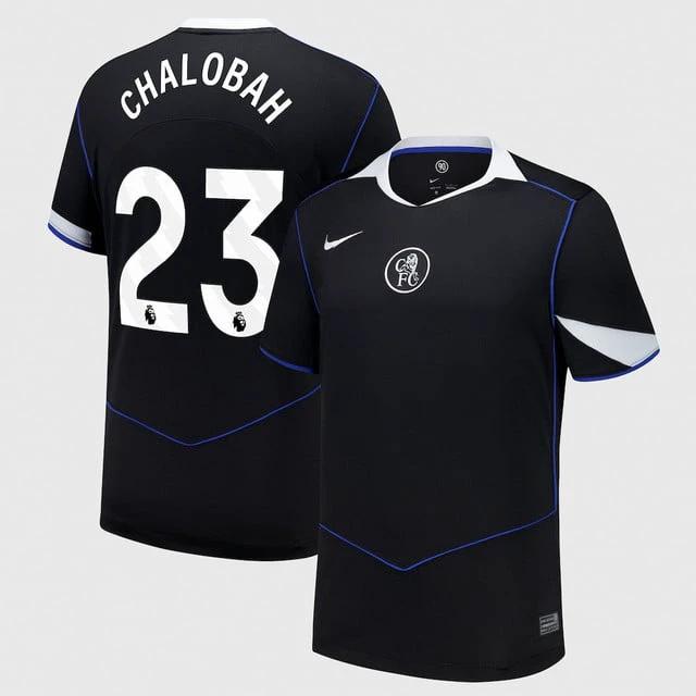Trevoh Chalobah 23 Chelsea 2025-26 Third Match Jersey – Black by Soccer Jersey