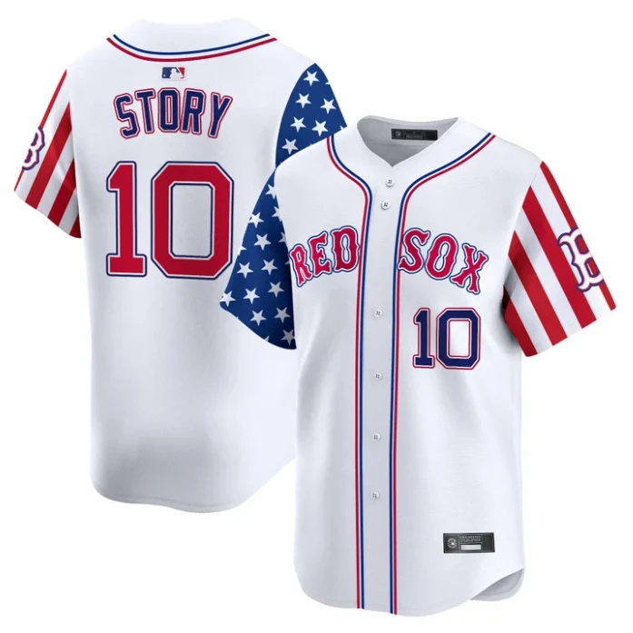 Trevor Story Jersey #10 Boston Red Sox 2025 Memorial Day Vapor Premier Limited Stitched White by My Store